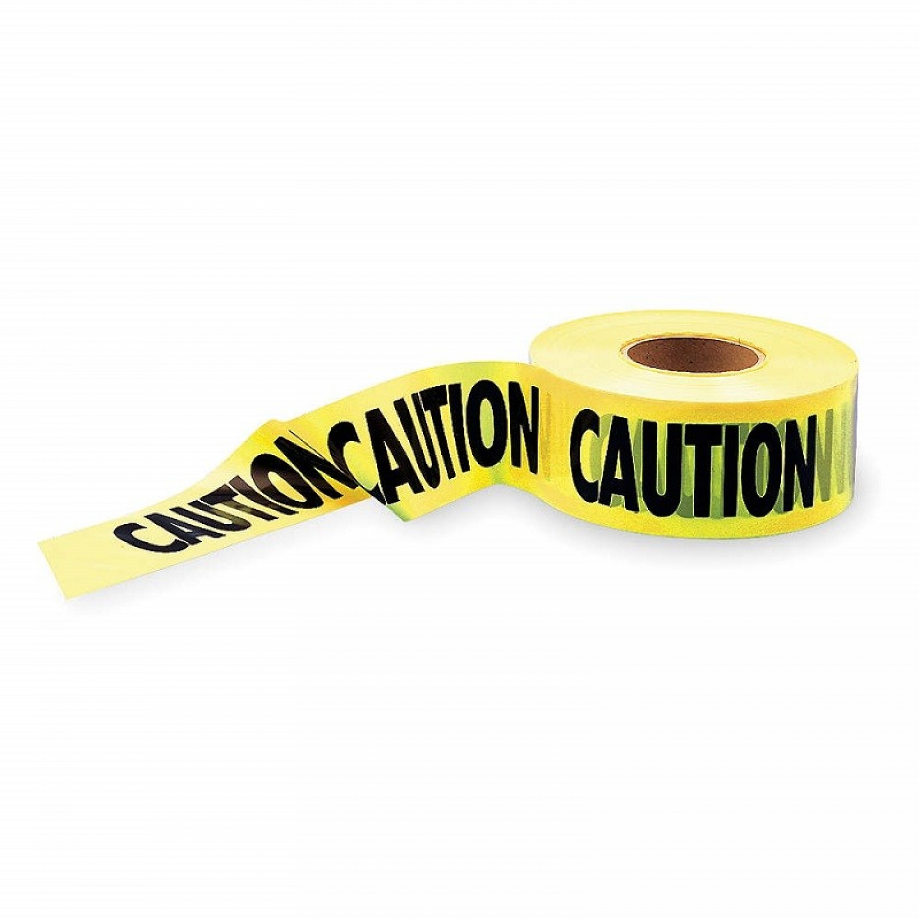 164 Feet Caution Barricade Tape Warehouse Safety Warning Waterproof Yellow Roll 